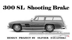 1954-57 Mercedes-Benz 300 SL gullwing-coupe shooting break break de chasse