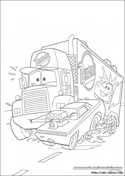 Coloriage CARS  MACK