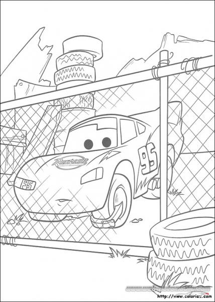 Coloriage CARS FLASH McQUEEN