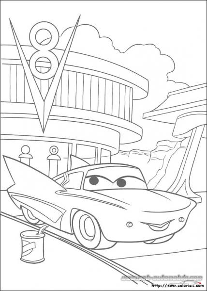 Coloriage CARS FLO