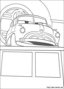 Coloriage CARS DOC HUDSON HORNET