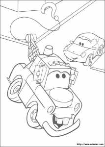 Coloriage CARS MARTIN et SALLY