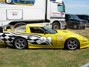 Corvette 4 jaune de course