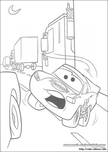 Coloriage CARS FLASH McQUEEN