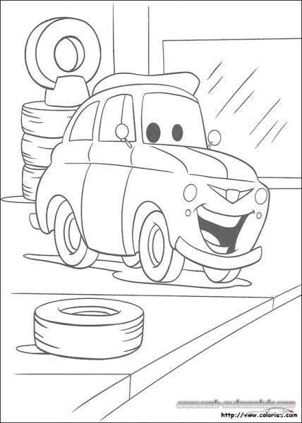 Coloriage CARS LUIGI