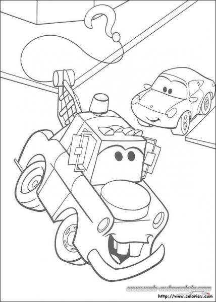 Coloriage CARS MARTIN et SALLY