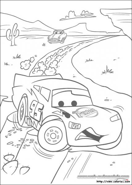 Coloriage CARS DOC et FLASH