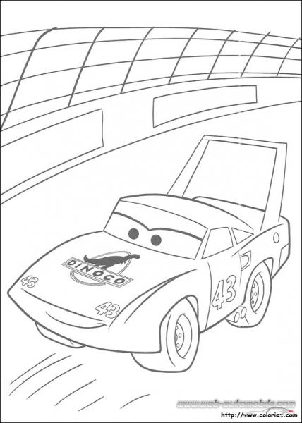 Coloriage CARS  Le King