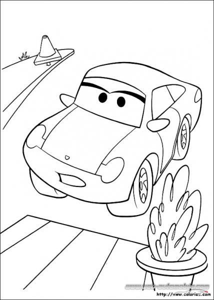 Coloriage CARS SALLY CARRERA