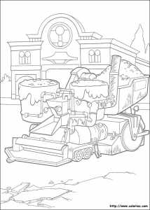 Coloriage CARS BESSIE