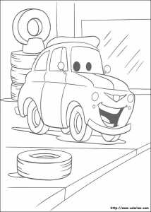 Coloriage CARS LUIGI