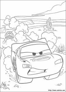 Coloriage CARS DOC et FLASH