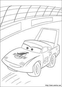 Coloriage CARS  Le King