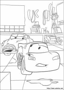 Coloriage CARS DOC et FLASH