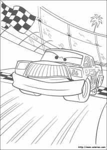 coloriage CARS CHICK HICKS