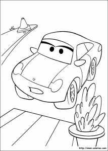 Coloriage CARS SALLY CARRERA