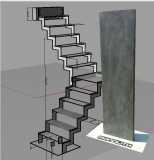concrete staircaise ,concrete steps,floating srairs steps marches en beton,marches en resine,concrete steps