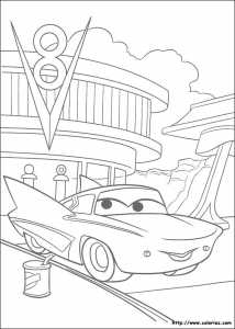 Coloriage CARS FLO