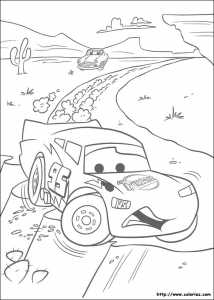 Coloriage CARS DOC et FLASH